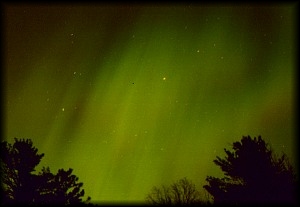 The spectacular aurora in northern Scotland.
