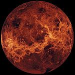 Radar image of Venus